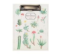 Grupo Erik Carpeta A5 Botanical Cacti Con Bloc y Bolsillo - Portapapeles Con Pinza 17x21,8 cm Para Documentos