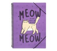 Grupo erik carpeta fundas plastico a4 gato meow meow