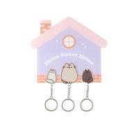 Grupo Erik Colgador llaves Pusheen pared con 3 Llaveros Gatos Kawaii Extraibles Magnéticos para niños o adultos - Cuelga llaves para Entrada del Hogar (Incluye Anclajes) │ Decoración Hogar