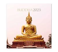 Grupo Erik, CP23050 Calendario The Buddha 2023, Calendario 2023 pared con certificado FSC, Calendario mensual, 30x30 cm