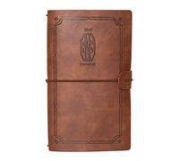Grupo Erik Cuaderno de viaje Animales Fantásticos - Cuaderno de notas - Cuaderno cuero sintético 19,6X12 cm Diario personal - Bloc notas marrón - Regalo Harry Potter - Licencia oficial