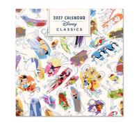 Grupo Erik Disney Clásicos Calendario 2027 Pared - Almanaque 16 Meses | 30x30cm, Planificador Mensual, 12 Ilustraciones en Sobre Protector, En 6 Idiomas