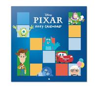 Grupo Erik Disney Pixar Calendario 2027 Pared - Almanaque 2027 30x30cm | Planificador Mensual, 12 Ilustraciones, Póster Incluido, Sobre Protector, En 6 Idiomas