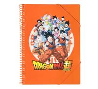 Grupo Erik Dragon Ball Carpeta Fundas Plastico A4 | Carpeta Clasificadora, 30 Fundas, Con Espiral, Plastico A4 Transparente Resistente, Carpetas escolares para Niños y Niñas