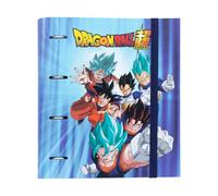 Grupo Erik Dragon Ball Manga Archivador 4 anillas - Carpeta anillas A4 | Archivadores Escolares para Niños y Niñas, Material escolar, Tapa Dura con Banda elástica, Merchandising Oficial