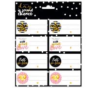 Grupo erik editores ele0244 - pack de 16 etiquetas con diseño glitter