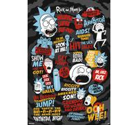 Grupo erik editores gpe5241 póster rick and morty, papel, multicolor,