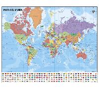 Grupo erik editores mini póster mapa del mundo 40 x 50 150 gr