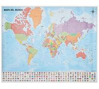 Grupo Erik Editores - Mini póster Mapa del Mundo 40 x 50 150 gr