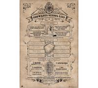 Grupo erik editores poster harry potter hogwarts school list