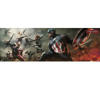 Grupo erik editores puerta - poster con diseño marvel captain america