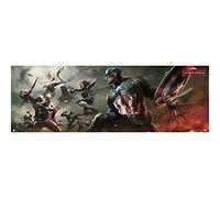 Grupo erik editores puerta - poster con diseño marvel captain america