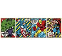 Grupo erik editores puerta - poster con diseño marvel comics triptico