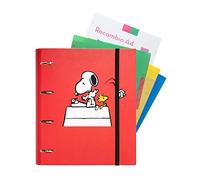 Grupo Erik Editores Snoopy - Carpeblock con 4 anillas, 32 x 27.5 cm