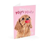 Grupo Erik Editores Tarjeta Felicitacion Studio Pets Perro Para La Mejor Madre