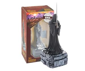 Grupo Erik El Señor de los Anillos Calendario Perpetuo 3D | Lord of the rings merchandising, El Señor de los Anillos Regalos Merchandising: Calendario sobremesa Figura Nazgûl (23x8,5cm)