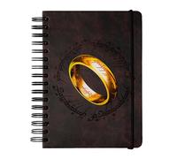 Grupo Erik El Señor de los Anillos Libreta A5 - Cuaderno a5 punteado (Notebook A5) | Bullet Jornal A5 - Libreta de puntos anillas de Tapa dura, 180 págs