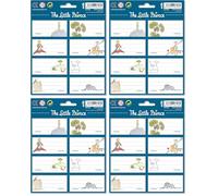 Grupo Erik Etiquetas adhesivas El Principito - Pegatinas libro nombres/Pack etiquetas escolares - Producto con licencia oficial, Pusheen Foodie Collection (Paquete de 4)