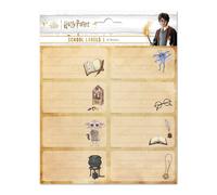 Grupo Erik Etiquetas adhesivas Harry Potter - Pegatinas libro nombres/Pack etiquetas escolares - Papeleria Harry Potter - Producto con licencia oficial