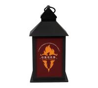 Grupo Erik Farol Harry Potter La Orden del Fénix - Lámpara Decorativa LED | con Efecto Llama y Anilla para Colgar, Decoración Habitación, Merchandising Oficial, Funciona con Pilas, 10 x 22,5 x 10 cm