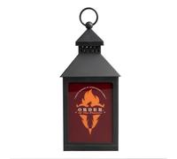 Grupo Erik Farol Harry Potter La Orden del Fénix - Lámpara Decorativa LED | con Efecto Llama y Anilla para Colgar, Decoración Habitación, Merchandising Oficial, Funciona con Pilas, 10 x 22,5 x 10 cm