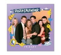 Grupo Erik Friends Calendario 2027 Pared - Almanaque 2027 30x30cm | Planificador Mensual, 12 Ilustraciones, Póster Incluido, Sobre Protector, En 6 Idiomas, Friends merchandising oficial