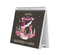 Grupo Erik Harry Potter Calendario Sobremesa 2027 - Calendario Mesa | 19,5x16,5cm, Planificador Mensual, 12 Ilustraciones, 2 Formatos, Caja Protectora, En 6 Idiomas, Harry Potter regalos