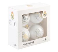 Grupo erik - juego de 4 decoraciones navideñas de fútbol real madrid