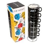 Erik Juego de tazas de café Friends – 6 tazas originales de porcelana 150 ml con soporte