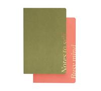 Grupo Erik Kokonote Pack Libretas A5 Pesto Blossom - 2 Cuadernos A5: Libreta A5 hojas blancas + Cuaderno A5 punteado | Libretas bonitas : Papeleria bonita Basic Studio - Material escolar Aesthetic