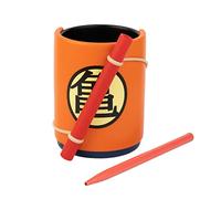 Grupo Erik Lapicero escritorio Dragon Ball Goku - Figuras Dragon Ball Manga : Portalápices escritorio con Boligrafo - Oganizador escritorio | Accesorio anime papelería - Decoracion habitacion juvenil