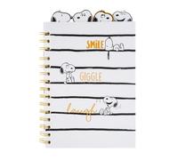 Grupo Erik Libreta con separadores Snoopy - Cuaderno A5 punteado, Libreta niña | Cuaderno apuntes : Libreta a5 anillas : Tapa blanda 160 págs