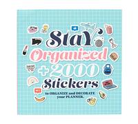 Grupo Erik Libro pegatinas Stay organized - Paquete pegatinas | más 2.000 stickers, Ideal como pegatinas agenda escolar, Pegatinas decorativas papeleria, Material escolar y papeleria