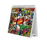 Grupo Erik Marvel Calendario Sobremesa 2027 - Calendario Mesa 19,5x16,5cm | Planificador Mensual, 12 Ilustraciones, 2 Formatos, Caja Protectora, En 6 Idiomas