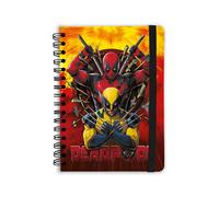 Grupo Erik Marvel Deadpool Cuaderno A5 Tapa Dura Rojo Diario Eco