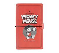 Grupo Erik Mickey Cuaderno de viaje Disney | Diario de viaje Recargable, Travel Journal de Cuero sintético, Regalo Mujer, 2 cuadernos en el interior (19,6x12 cm)
