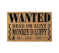 Erik Felpudo One Piece – Wanted Monkey D. Luffy, fibra de coco, antideslizante e impermeable