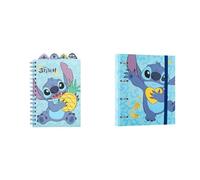 Grupo Erik Pack Stitch Cuaderno Stitch - Cuaderno A5 separadores - Libreta A5 punteada + Carpeta 4 anillas Stitch - Archivador A4, Ideal accesorio papelería Disney - Producto con licencia oficial