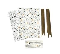 Grupo Erik Papel regalo infantil Snoopy - Embalaje para regalos | Papel de regalo original + Kit envolver regalos navidad, 2 bolsa regalo, Papel envolver regalo (50x70 cm)