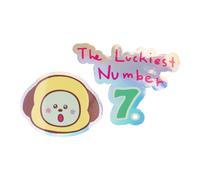 Pegatinas bt21 chimmy impermeables - 2 stickers vinilo : optimas pegat