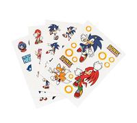 Grupo Erik Pegatinas Sonic impermeables y reutilizables - Paquete de pegatinas: 56 stickers, optimas pegatinas para móvil, ordenador, tablet, etiqueta para botellas, Licencia oficial, GDGE025