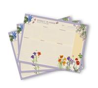 Planificador semanal a3 wild flowers - weekly planner : planner sin fe