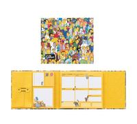 Grupo Erik Planificador Semanal Escritorio Los Simpsons - 6 tamaños notas adhesivas bonitas + Planificador semanal Cierre Magnetico: Papeleria bonita y material escolar oficina, licencia oficial