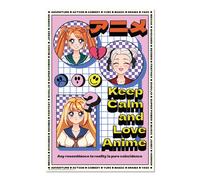 Grupo erik póster anime keep calm and love anime - lamina decorativa