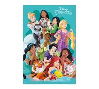 Erik Póster Disney Princesas y Mascotas – Lámina decorativa 61x91,5 cm a todo color