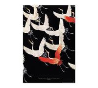 Erik Póster Furisode con miríada de grullas voladoras – Lámina decorativa 61 x 91,5 cm Papel brillo