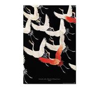 Erik Póster Furisode con miríada de grullas voladoras – Lámina decorativa 61 x 91,5 cm Papel brillo
