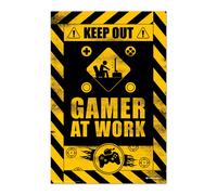 Grupo erik póster gameration gamer at work - lamina decorativa gamer/