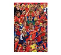 Grupo Erik Poster Jugadores Mundiales España - Lamina decorativa 61x91,5cm | a todo color, Posters para pared ideal decoración habitación, Merchandising OFICIAL