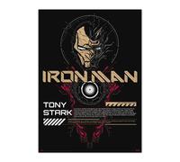 Grupo erik poster marvel iron man, brilla en la oscuridad - laminas de